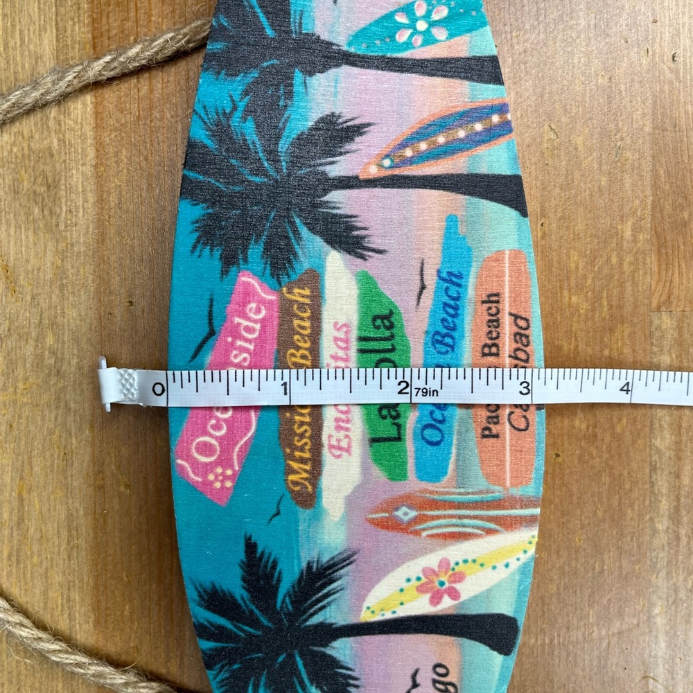 Colorful Surfboard Wall Decor Set of 2 - Picture 4 of 7